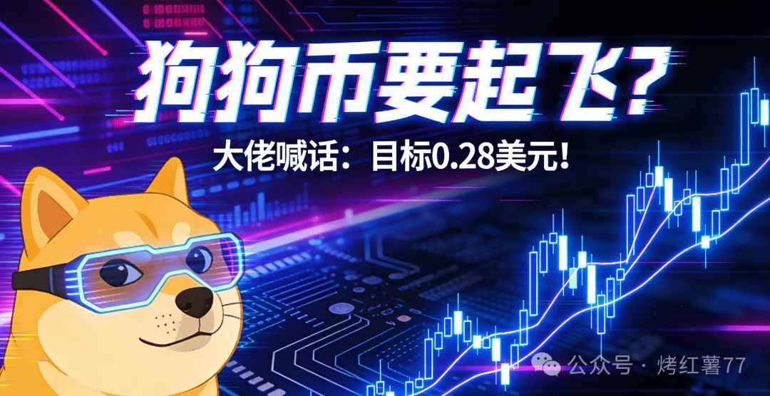 狗狗币要起飞？大佬喊话：DOGE目标0.28美元！